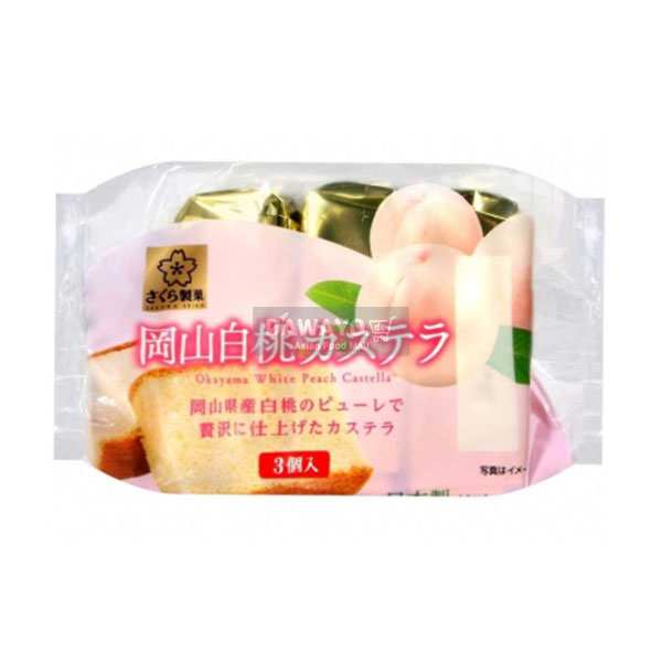 사쿠라제과 프리미엄 복숭아 카스테라 3개입 120g