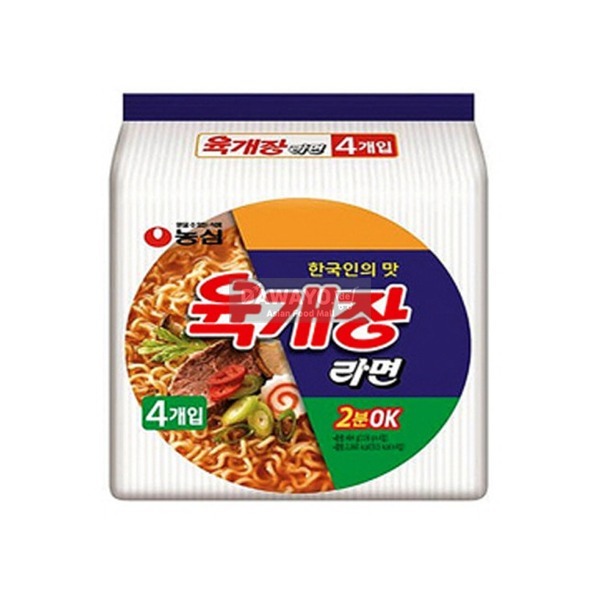[내수용] 농심 육개장라면 멀티 464g (116g*4)