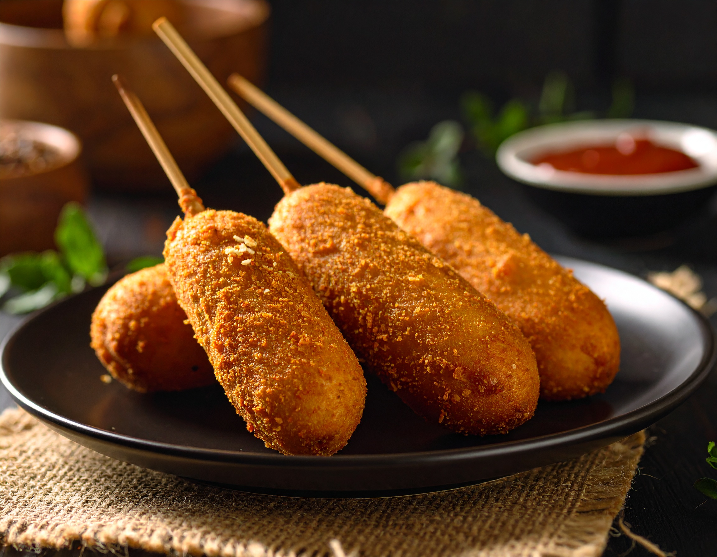 Korean Vegetarian Corn Dog Recipe Sausage Vegan Corn Dog Recipe Vegan  Korean Corn Dog Recipe Korean
