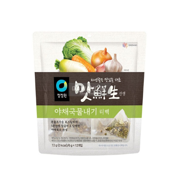 [내수용] 청정원 맛선생 야채국물내기 티백 72g