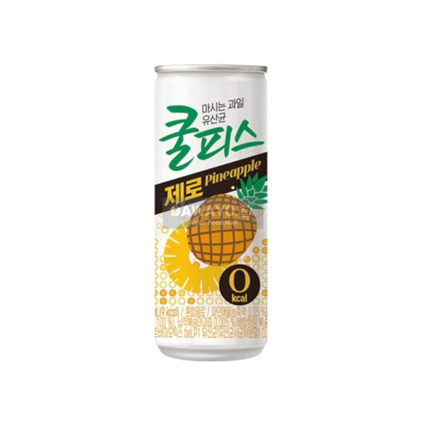[내수용] 동원 마시는 과일 유산균 쿨피스 제로 파인애플 캔 230ml (+Pfand)