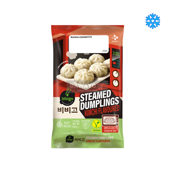 Bibigo Vegane Kimchi-Dampfnudeln 168g