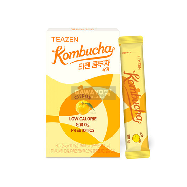 [내수용] 티젠 콤부차 유자 10개입 50g(5g*10)