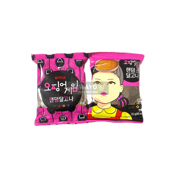 [내수용] 넷플릭스 오징어게임 랜덤달고나 20g (동그라미, 세모, 별, 우산 중 랜덤발송)
