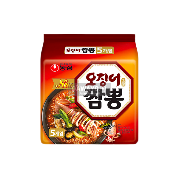 [내수용] 농심 오징어 짬뽕 멀티 620g (124g*5)