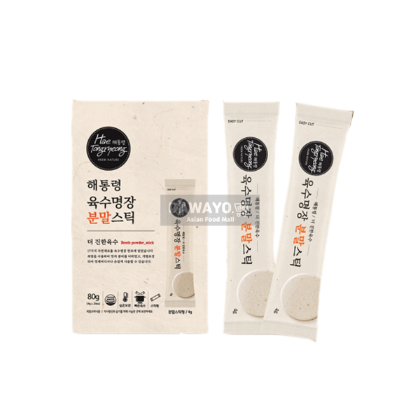 [내수용] 해통령 육수명장 더 진한육수 분말스틱 80g (4g*20)