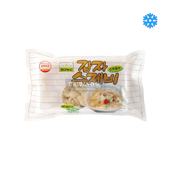 칠갑농산 쫀득한 감자수제비 380g - 2인분 (분말스프도 들어가있어요~!)