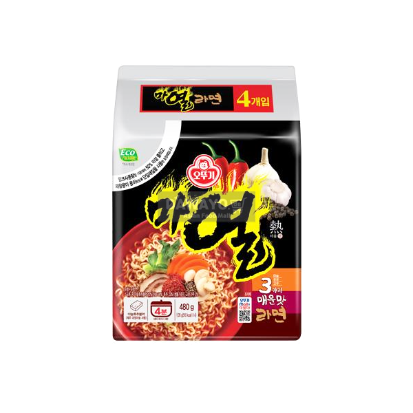 오뚜기 마열라면 멀티 600g(120g*5)