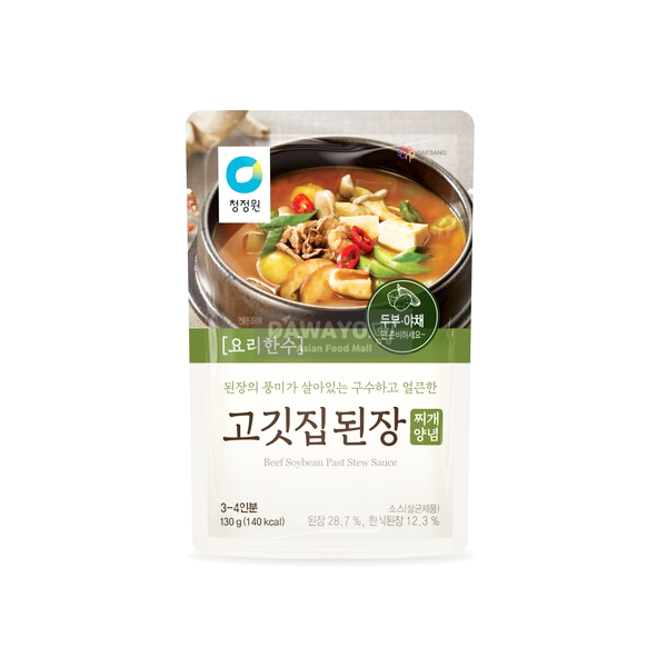 청정원 요리한수 고깃집 된장찌개 양념 130g