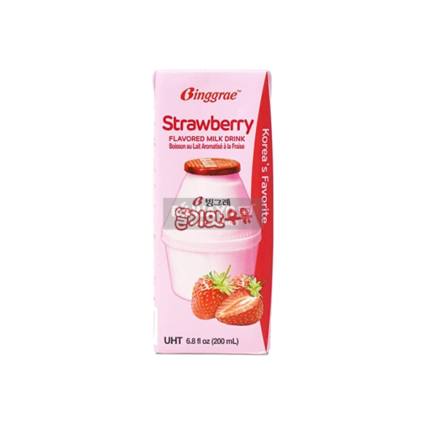 빙그레 딸기 우유 200ml