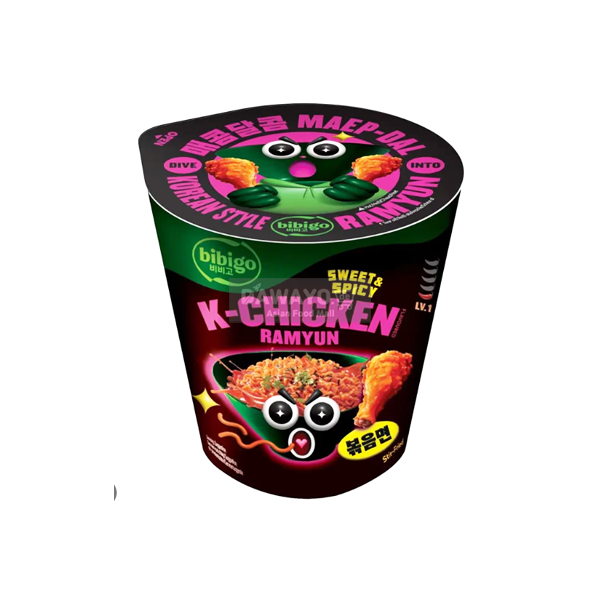 비비고 볶음면 매콤달콤 컵 97,5g