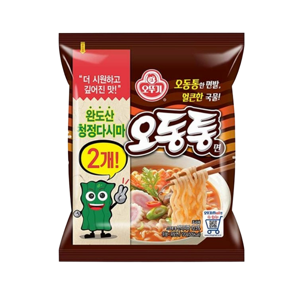 [내수용] 오뚜기 다시마가 2개 들어있는 오동통면 단품 120g
