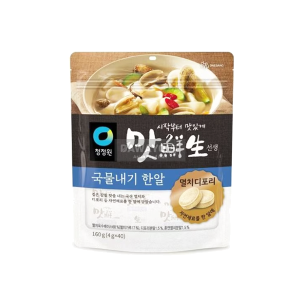 [내수용] 청정원 맛선생 멸치디포리 국물내기 한알 (4g*40개입) 160g