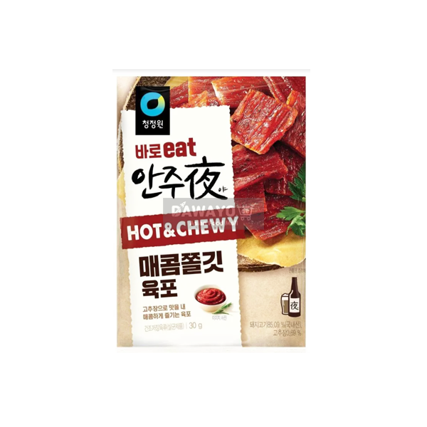 청정원 안주야 매콤 쫄깃 육포 30g