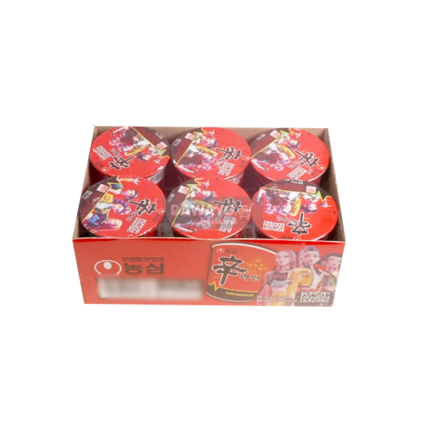 [내수용] 케이팝 데몬 헌터스 신라면 작은컵 390g (65g*6개입) 1박스