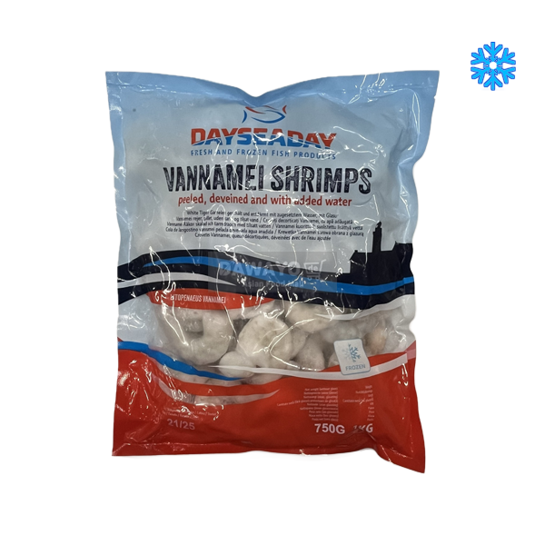 냉동새우 21/25 (껍질O,머리O) 1kg