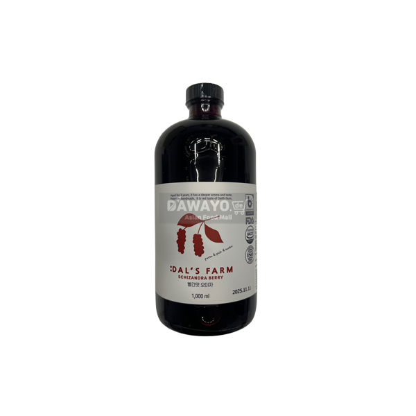 Dalsfarm Omija Cheong mit rotem Geschmack, 1 Liter