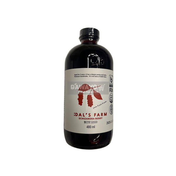Dalsfarm Omija Cheong mit rotem Geschmack, 480 ml
