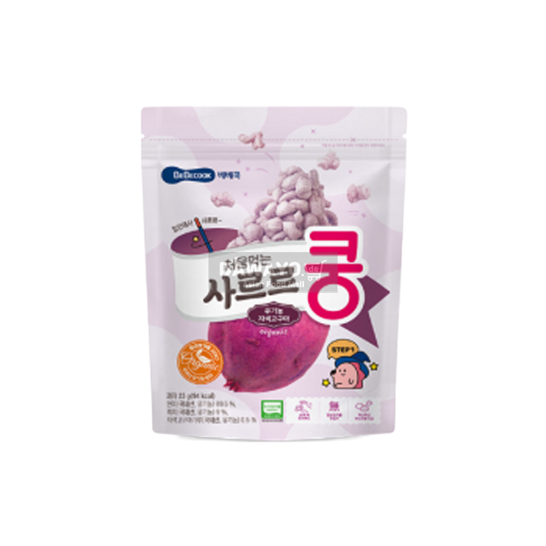 베베쿡 유기농 사르르쿵 자색고구마 23g