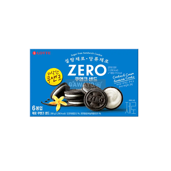 Lotte Zero Cookies & Cream Sandwich 288g