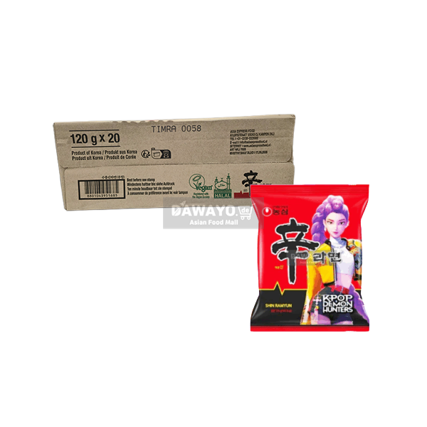 Nongshim Kpop Demon Hunters Shin Ramyeon 1Box (120g * 20)