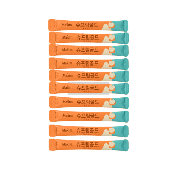 [내수용] 맥심 슈프림골드 커피믹스 10개입 (12g * 10) 자체포장
