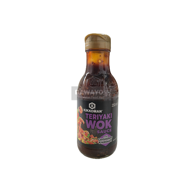 Kikkoman Teriyaki sauce mit Knoblauch for Wok 250ml