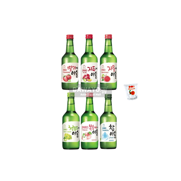 진로 이슬 소주 350ml 6개입 세트 (소주잔 증정)