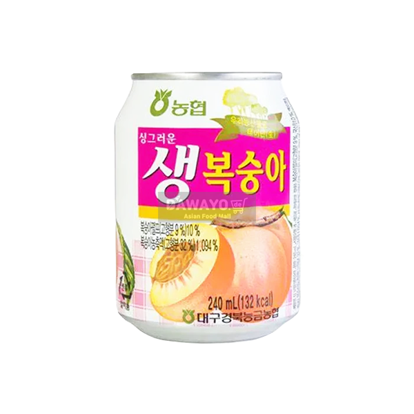 농협 생 복숭아 갈아만든 주스 240ml